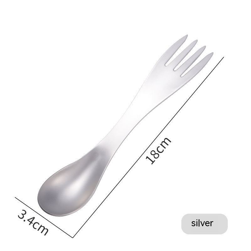 Multifunctional Creative 304 Stainless Steel Child's Spoon And Fork