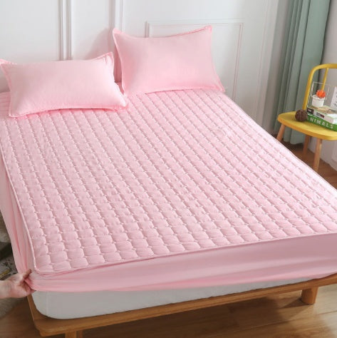 Thickened Quilted Fitted Sheet Single Piece Bedspread Protector