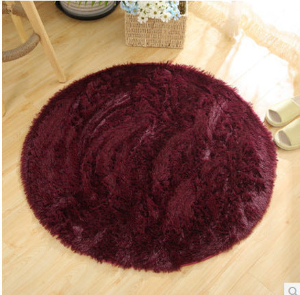 Tapis rond moelleux pour décoration de salon, tapis en fausse fourrure, tapis en peluche long pour chambre d'enfant, tapis à poils longs, tapis moderne