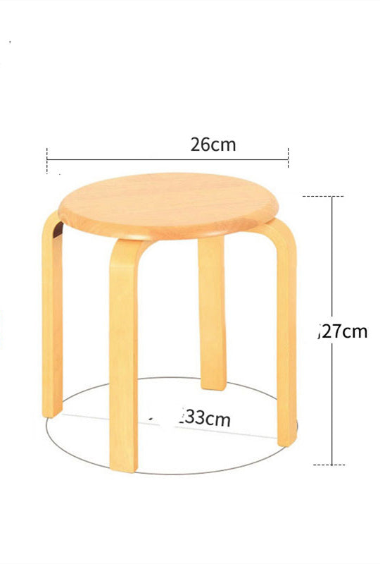 Solid Wood Low Stool Home Small  Creative