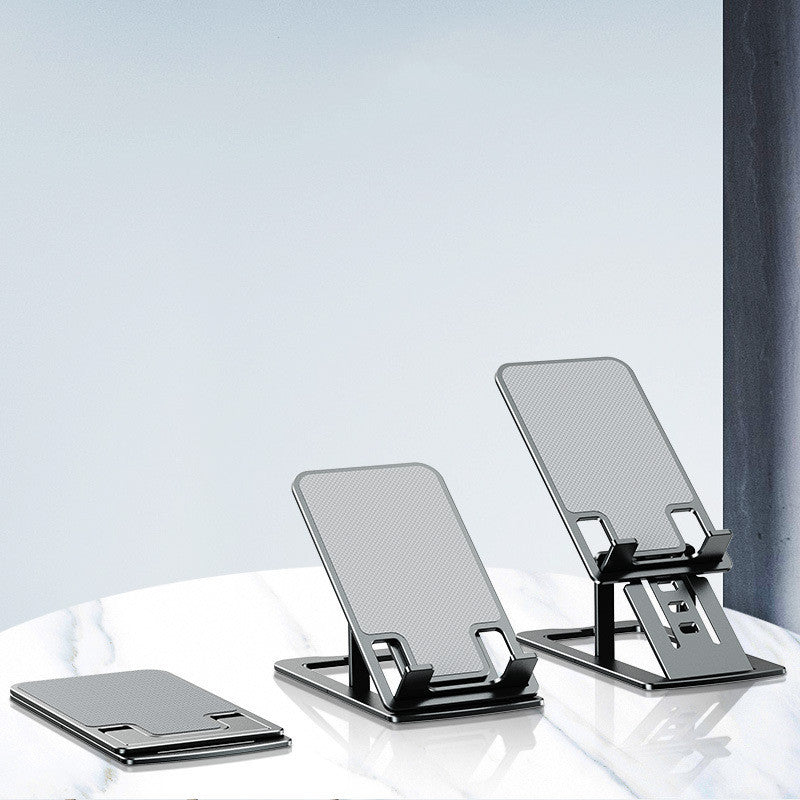 Compatible with Apple, Aluminum Alloy Phone Holder Foldable Desktop Ipad Tablet Holder Slim Metal Phone Holder