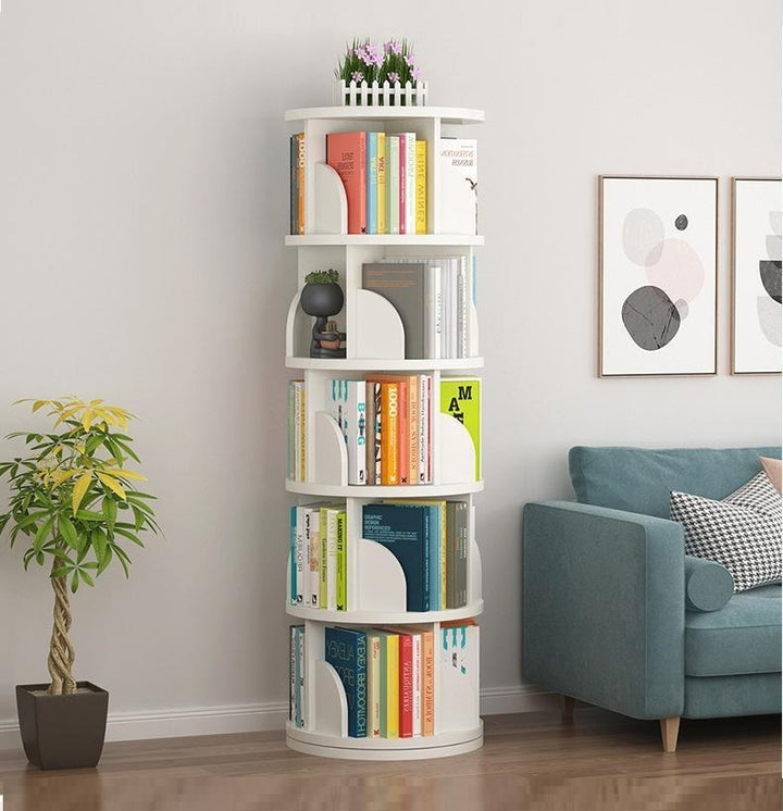 Floor-to-ceiling Simple Multi-layer Creative Home Direct Selling Revolving Bookshelf