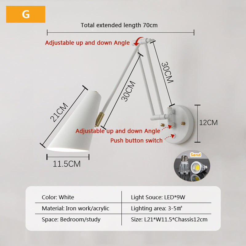 LED-Lesewandlampe fürs Arbeitszimmer