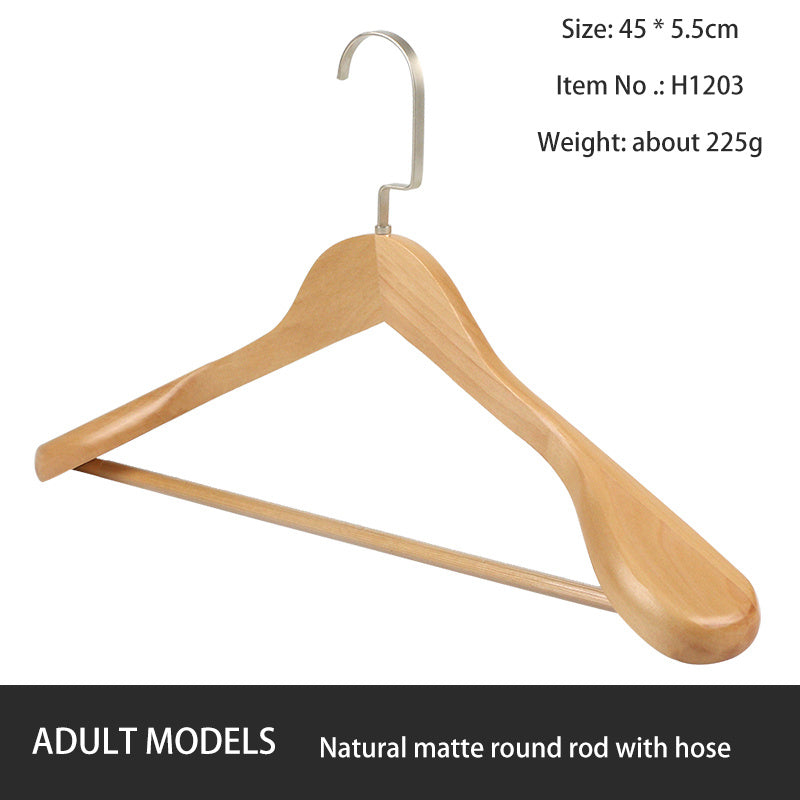 Solid Wood Hangers, Clothing Stores, Hotels, High-end Wooden