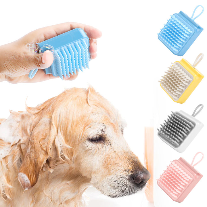 Brosse de bain pour chien et chat, peigne multifonctionnel, pour toilettage des poils et des fourrures, massage, lavage, humide et sec, élimine les nœuds des poils