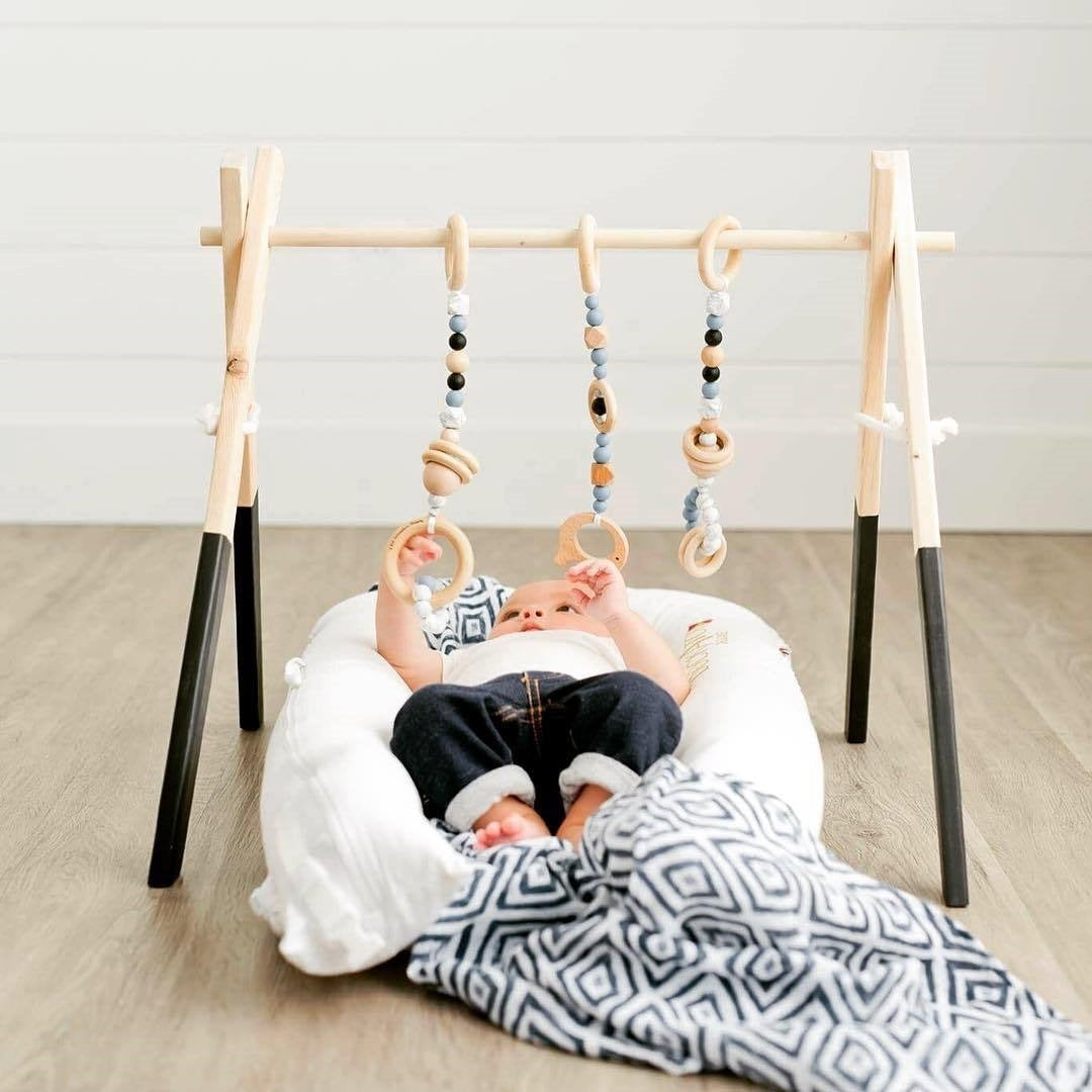 Wooden Baby Infant Fitness Frame Decorative Toys