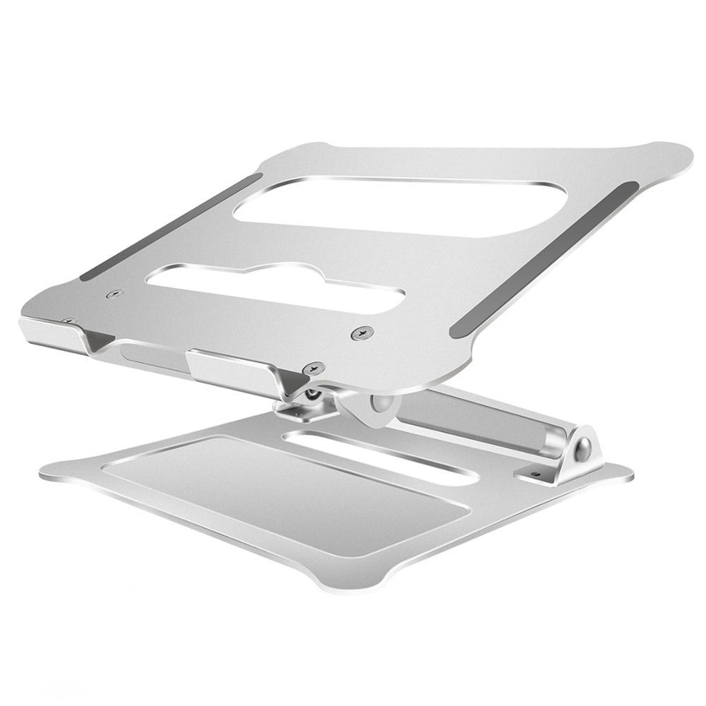 Folding lifting aluminum alloy laptop stand