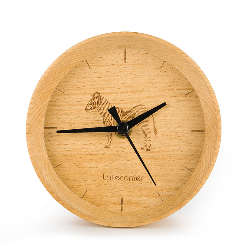 Ornament wooden electronic clock digital clock