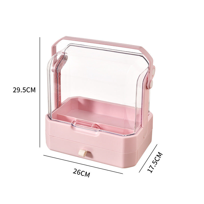 Cosmetic Storage Box Dustproof Desktop Drawer Storage Rack