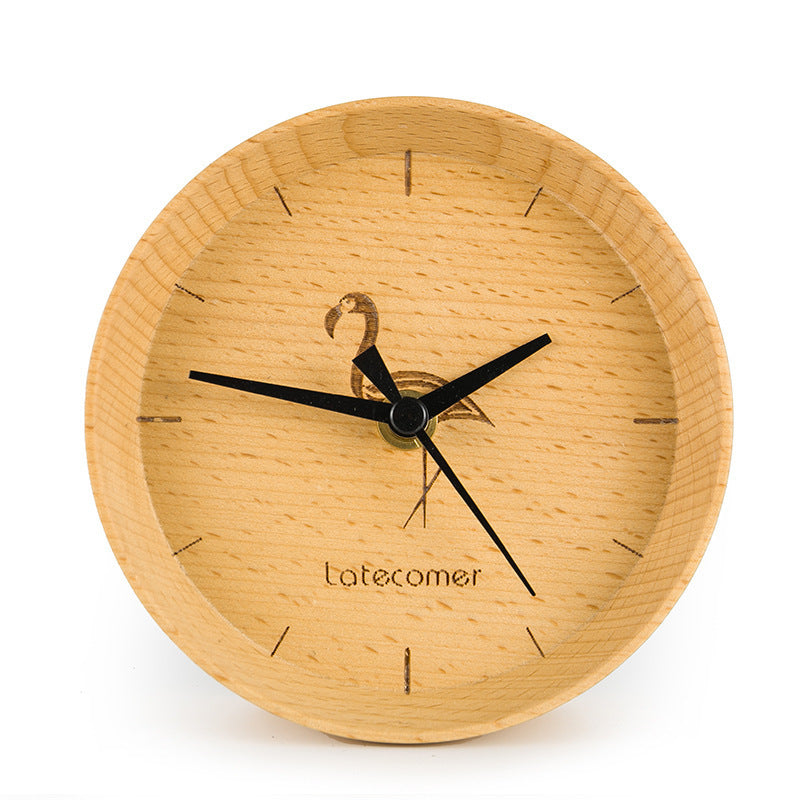 Ornament wooden electronic clock digital clock