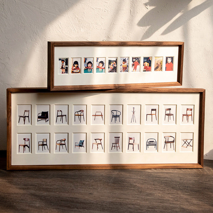 Solid Wood Simple Photo Frame Wall