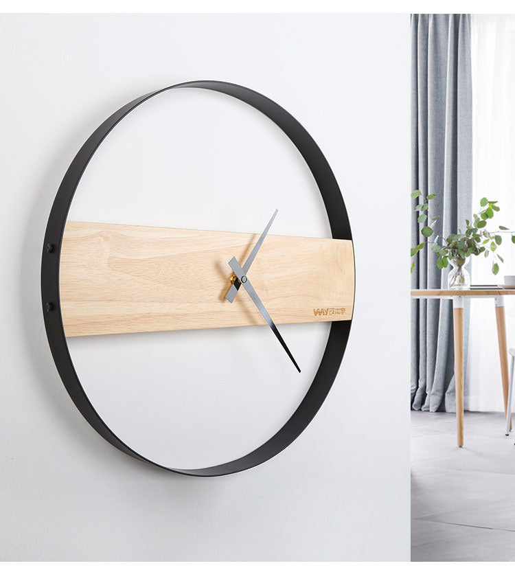 Simple table living room wall clock