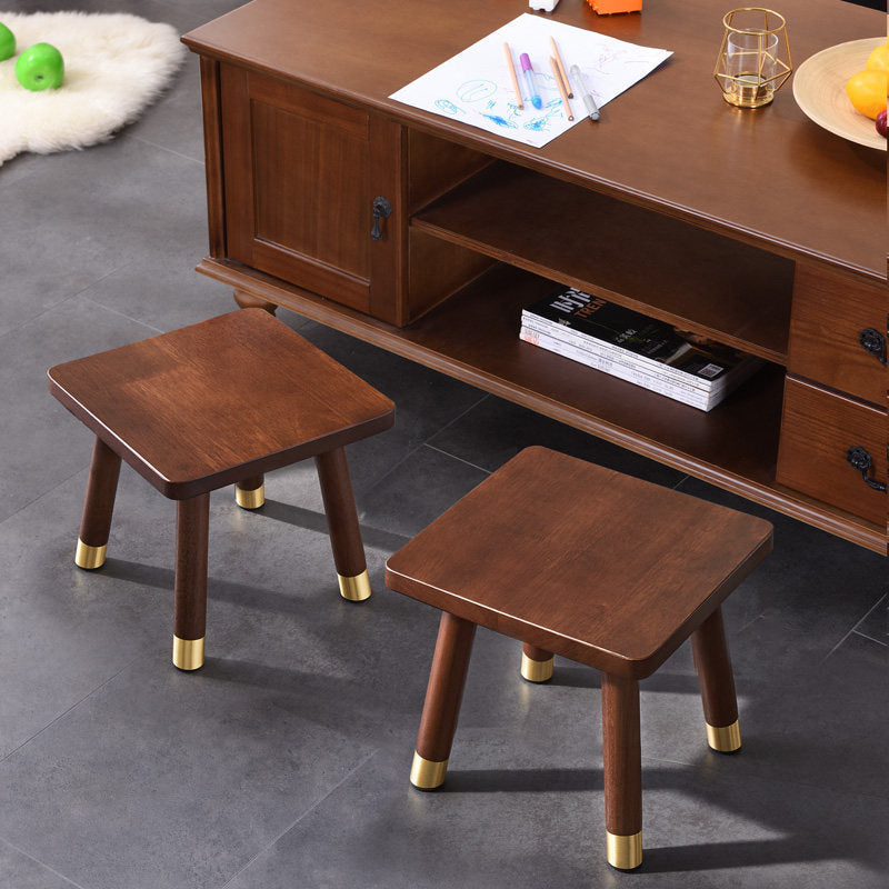 Solid Wood Home Stool Living Room Shoe Changing Stool