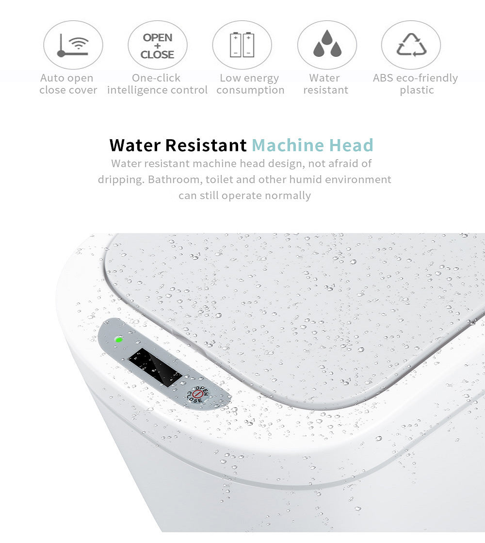 Waterproof smart sensor trash can