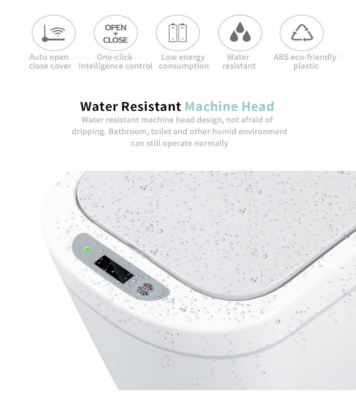 Waterproof smart sensor trash can