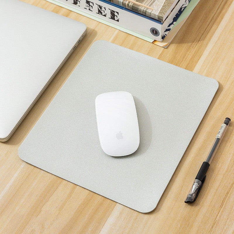 Pure Color Leather Mouse Pad Simple Leather Desk Pad Mouse Pad