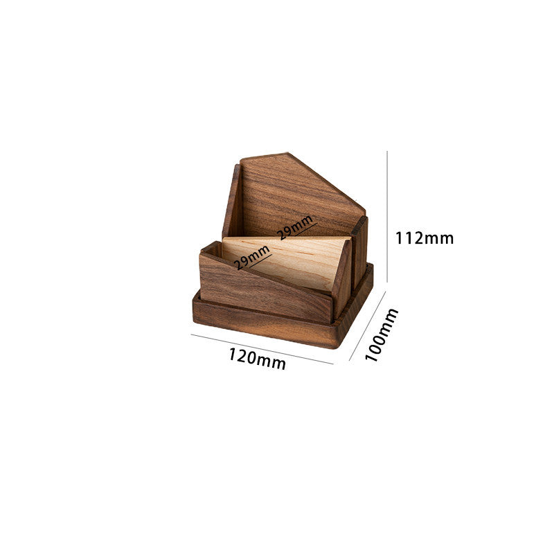 Creative Solid Wood Desktop Pen Holder