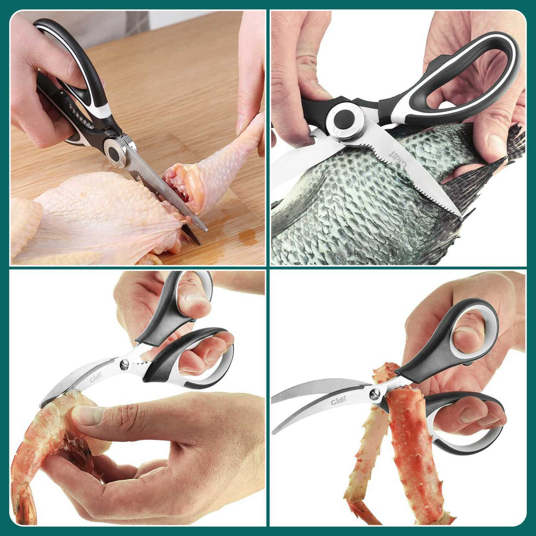 Scissors Kitchen Scissors Stainless Steel Household