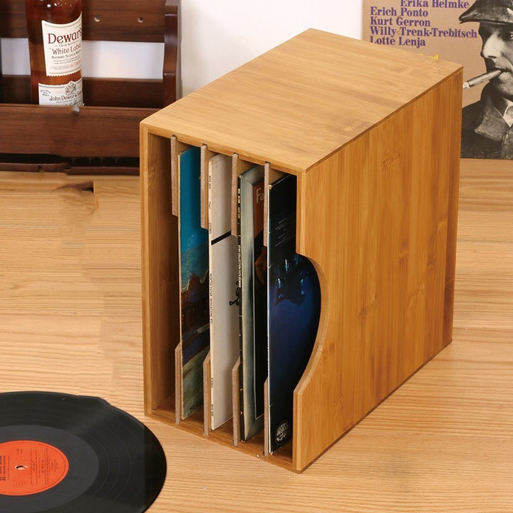 Record Storage Rack Black Plastic Disc