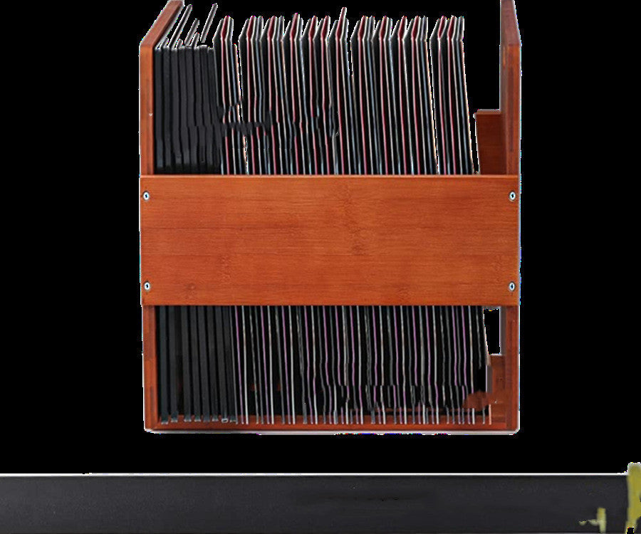 Bamboo Vinyl Rack Record Storage Basket