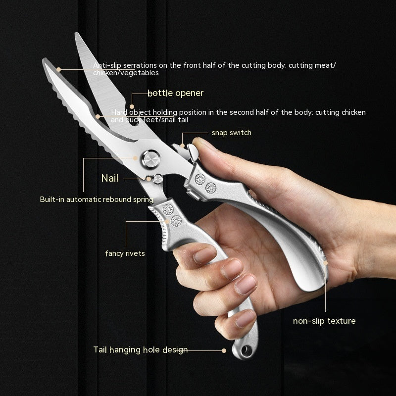 Stainless Steel Kitchen Multifunctional Fish And Bone Scissors