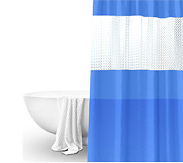 Splicing Translucent Waterproof Mildew Proof Bathroom Bath Shower Partition Curtain