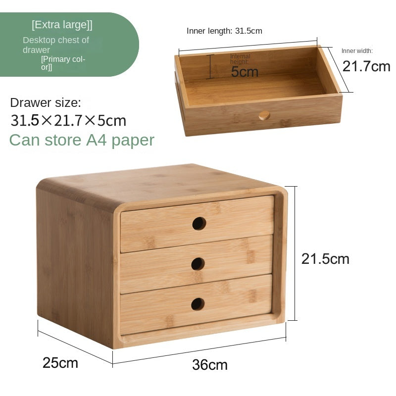 Nan Bamboo Computer Monitor Booster Organiser