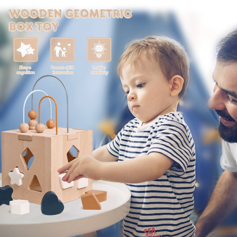 Jouets de puzzle géométriques en bois pour enfants