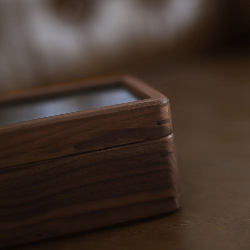 wooden watch storage box