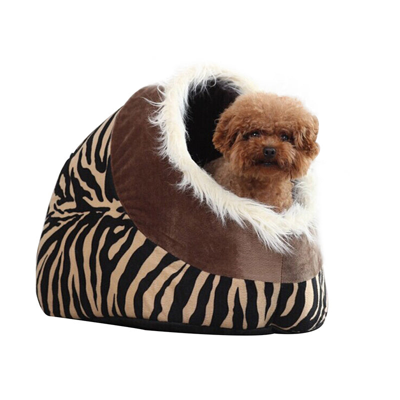 Litière pour chat Leopard Kennel, maison pour chat, niche pour chien, lit pour chien, lit pour chat, fournitures pour lit pour animaux de compagnie