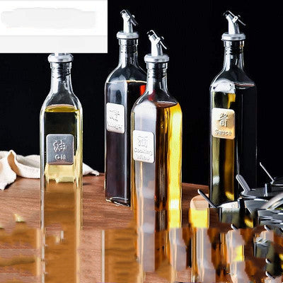 Large Oil Bottle Leak-proof Glass Oil For Household Kitchen