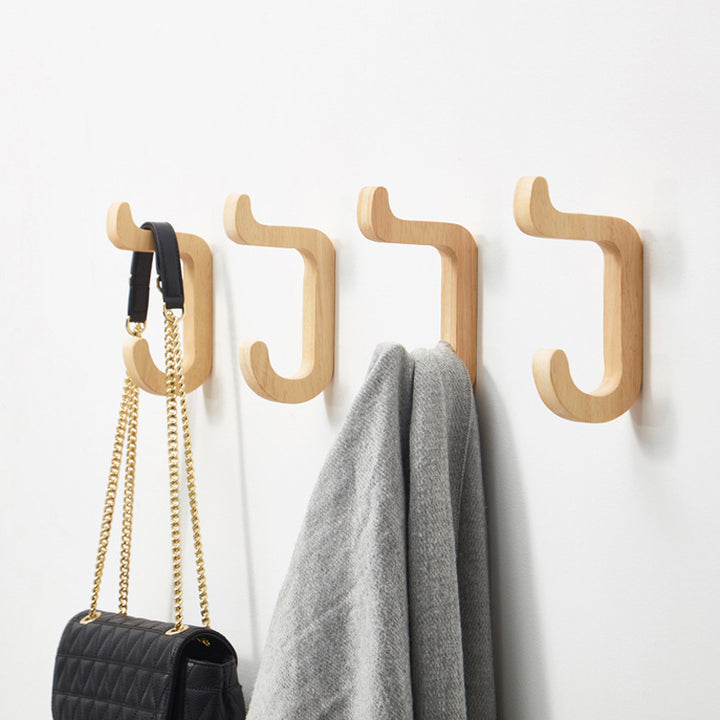 Modern Simple Japanese Wooden Hook Clothes