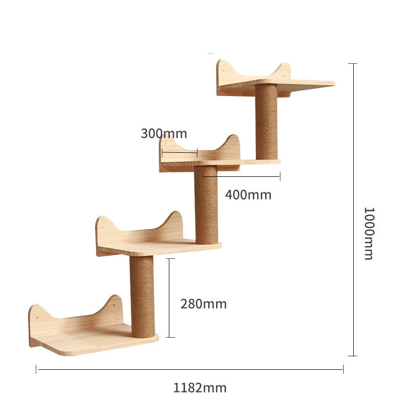 Jumping Platform Ladder Sisal Cat Scratching Post  Tree