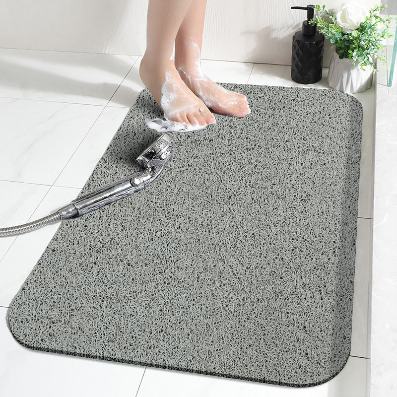 Home Bathroom Bath Shower Stomp Feet Silk Circle Mat