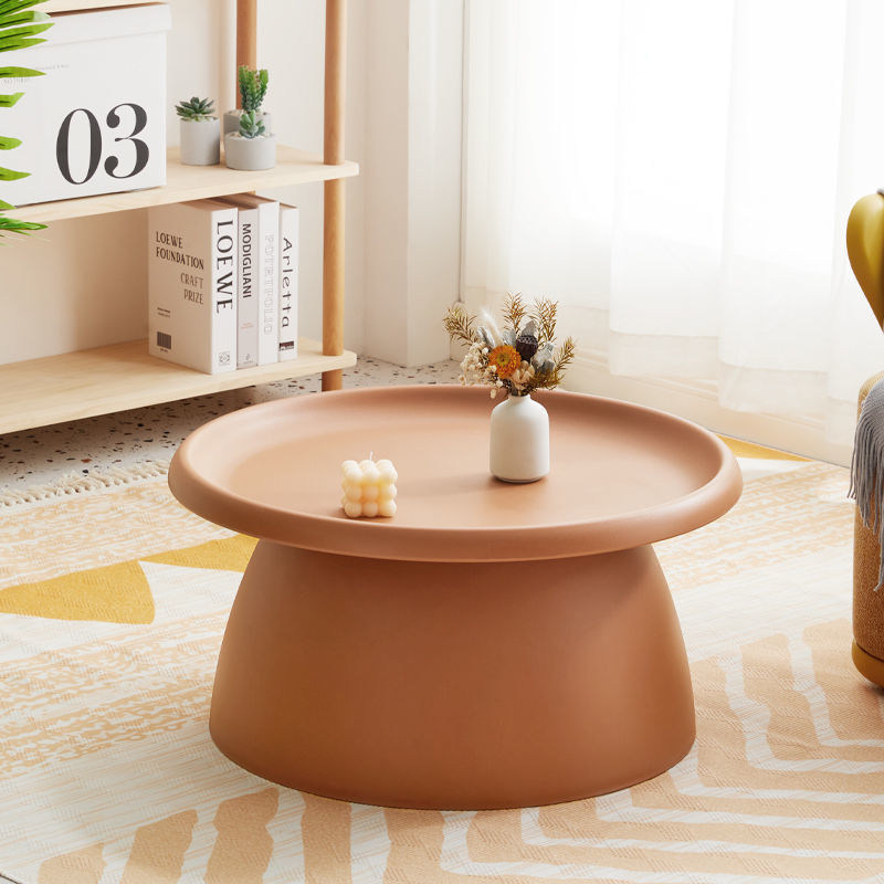 Modern Nordic Creative Round Tea Table Home Small Apartment Living Room Multi-functional Side Table Combination Simple Small Tea Table