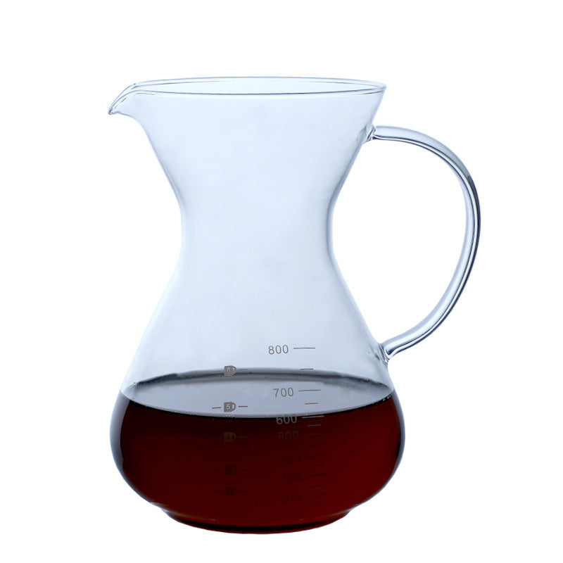 Filtre en verre et acier inoxydable résistant au fer pour cafetière à infusion manuelle