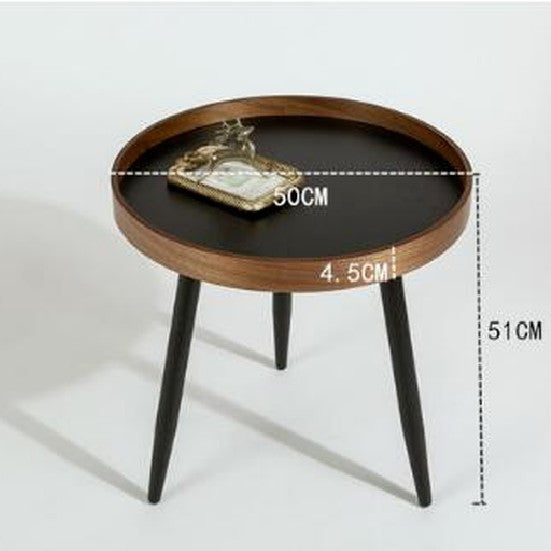 Italian Round Combination Coffee Table Small Apartment Living Room Side Table