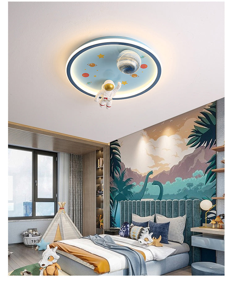 Creative Astronaut Children's Room Ceiling Lamp