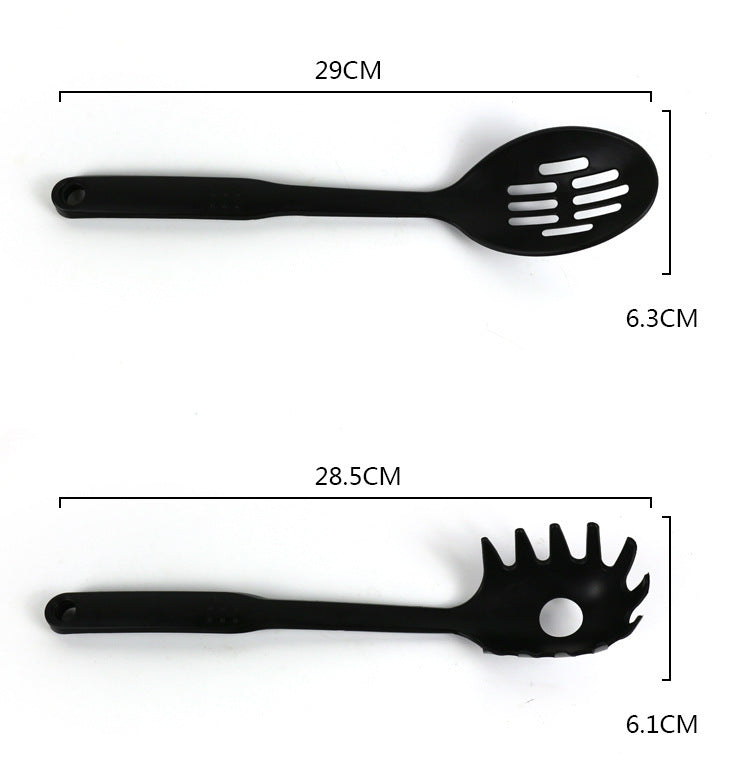 Nine-point Handle Plastic Nylon Kitchenware Six-piece Non-stick Pan Spatula Set Cooking Shovel Spoon Tool Kitchen Tools