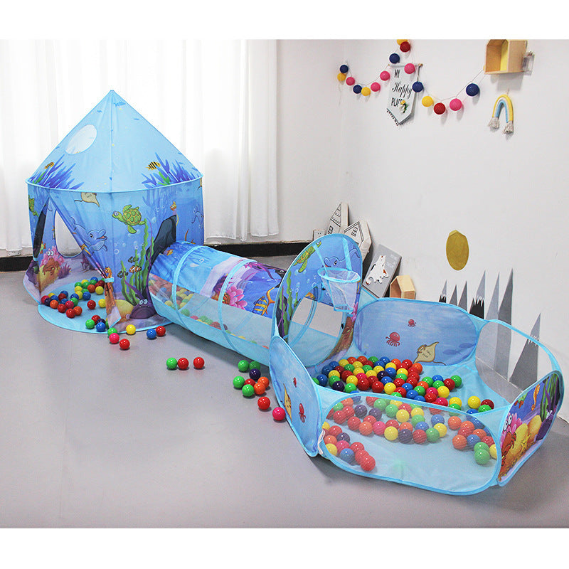 Kinder-Faltzelt 3-in-1-Indoor-Spielhaus