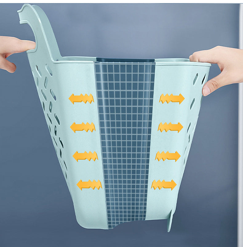 Bathroom Wall Hanging Folding Laundry Basket