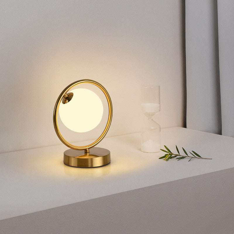 Lampe de table en verre de luxe pour salon et chambre à coucher de style nordique