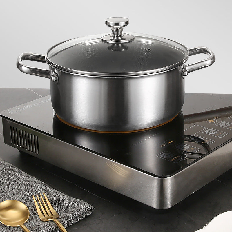 Binaural 304 Stainless Steel Soup Pot Non-coated Non-stick Pan