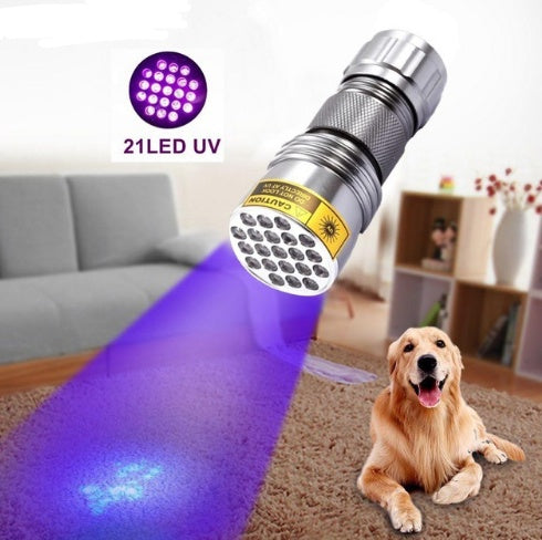 21LED violet flashlight LED violet UV UV Flashlight counterfeit flashlight