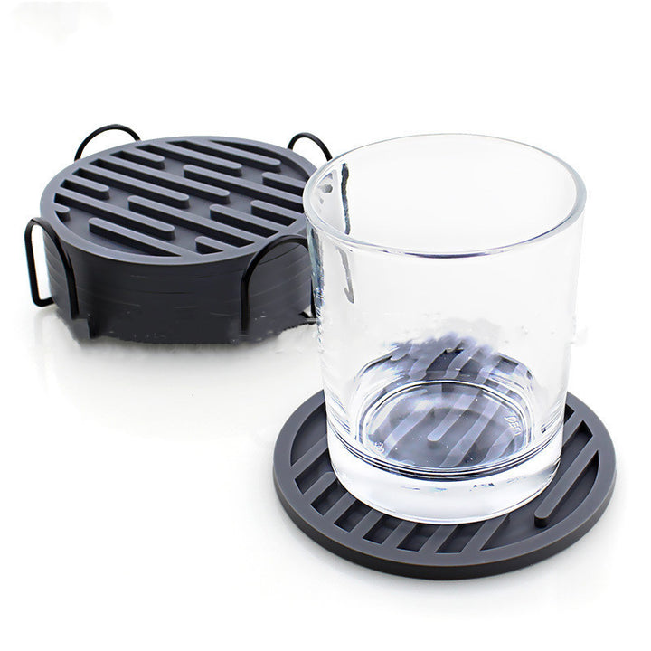 Silicone Coaster Storage Bracket Set