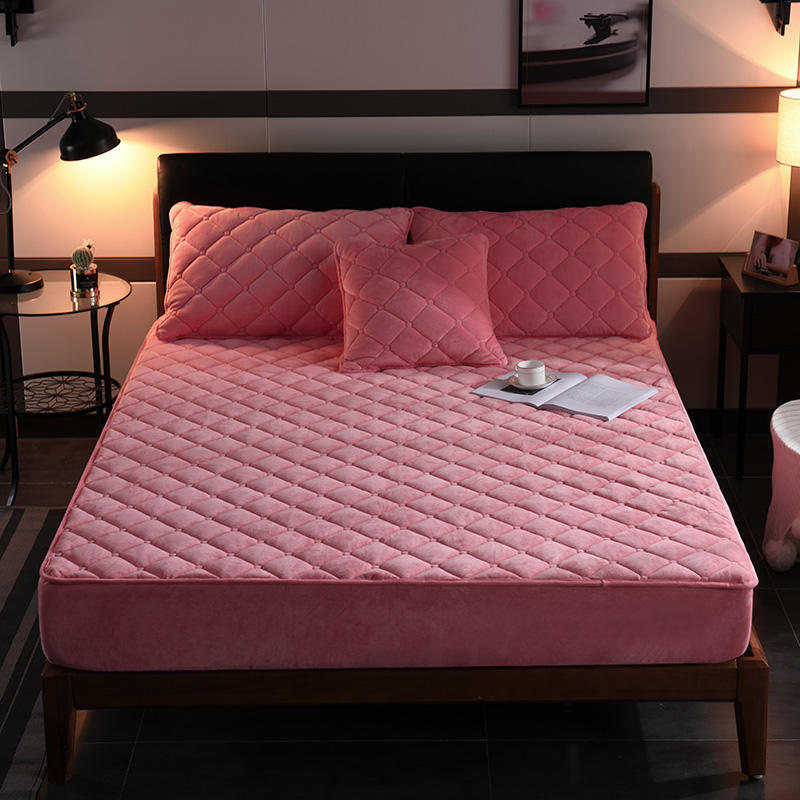 Crystal Velvet Thickened Bedspread Simmons Mattress Cover Bedspread