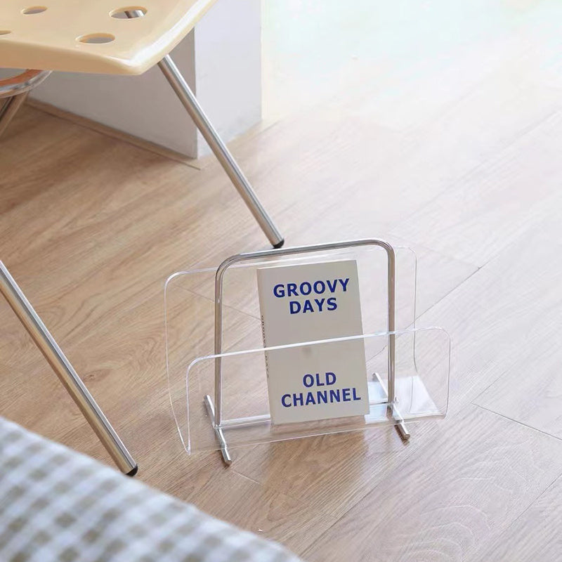 Acrylic Portable Magazine Rack Ins Style Desktop Storage