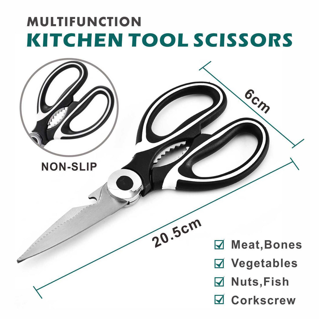 Scissors Kitchen Scissors Stainless Steel Household