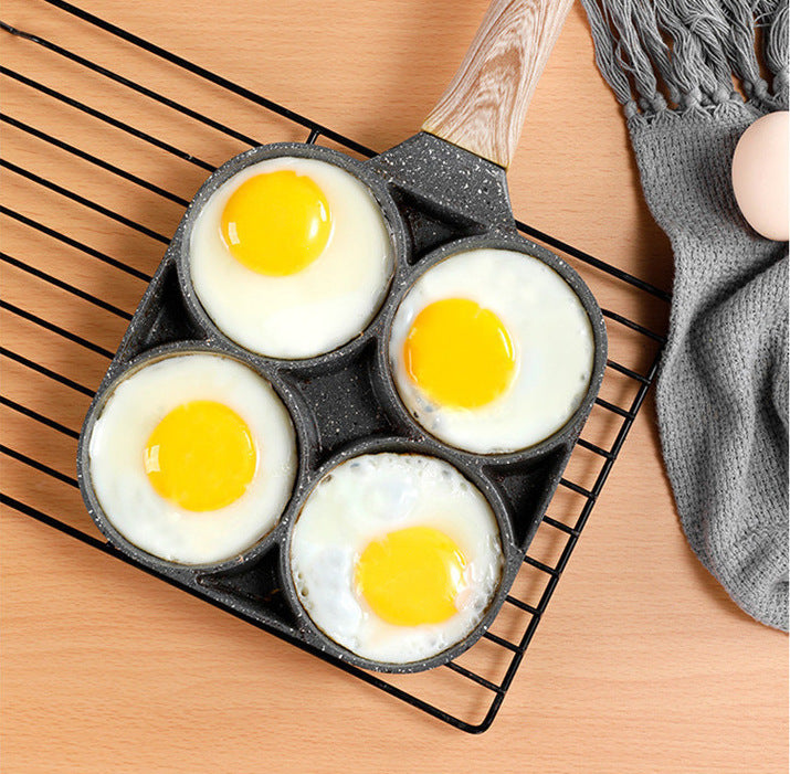 Poêle à boulettes d'œufs antiadhésive Poêle à frire pour hamburgers aux œufs pour petit-déjeuner