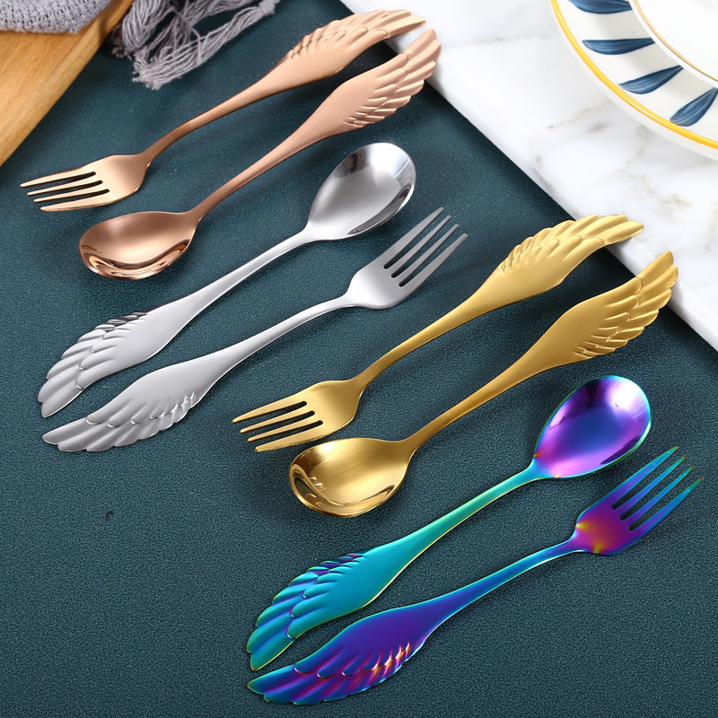 Stainless Steel Creative Wing Spoon Tableware